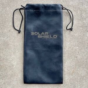 Solar Shield Leather Drawstring Pouch